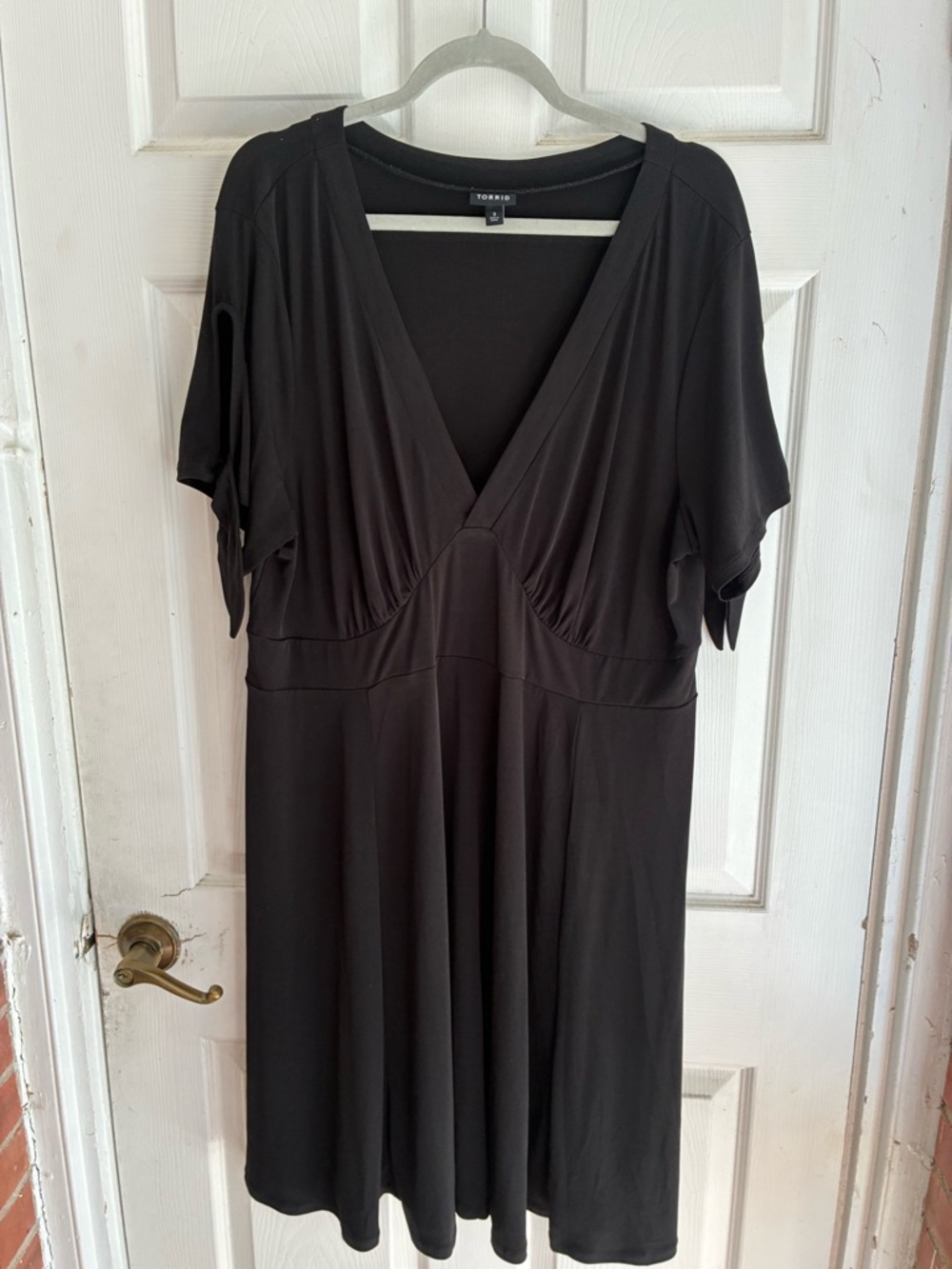 torrid Black V-Neck Jersey dress